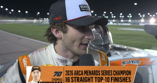 Thomas Annunziata’s ARCA Menards Series championship interview at Kansas Speedway